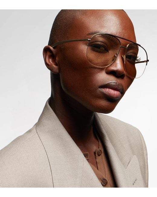 Gucci Natural Aviator Sunglasses