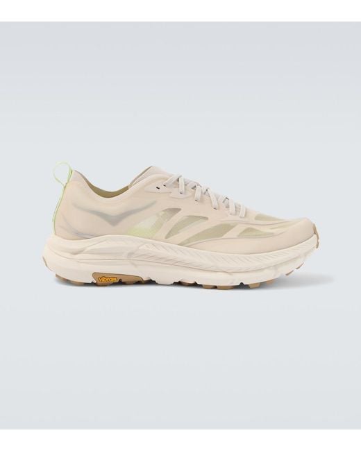 Hoka One One White Mafate Speed Sneakers for men