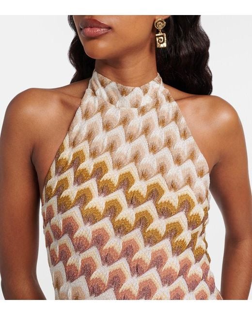 Missoni Metallic Halterneck Lame Gown