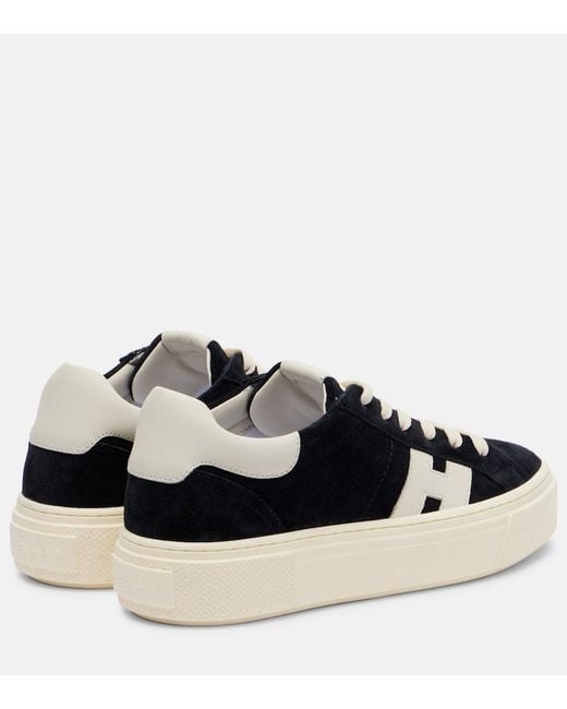 Hogan Blue Crosswind Leather Sneakers