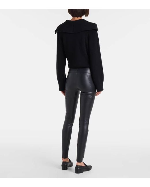 Wolford Blue Leggings Fine Net