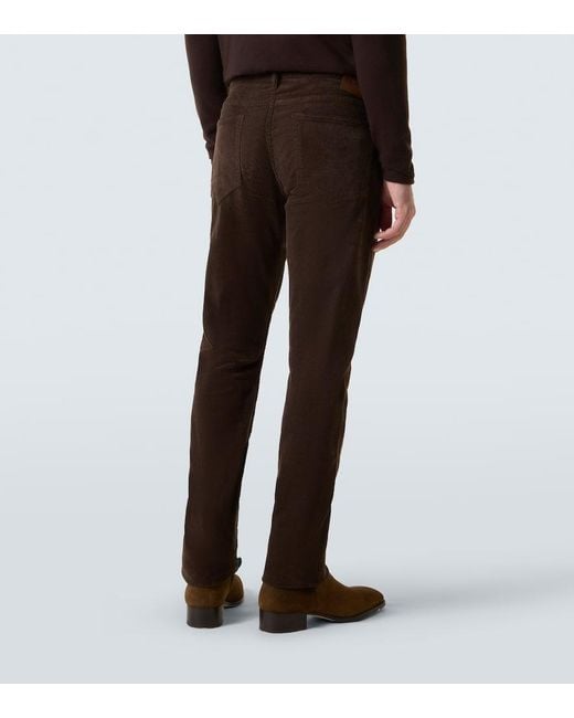 Tom Ford Brown Mid-Rise Slim Jeans for men