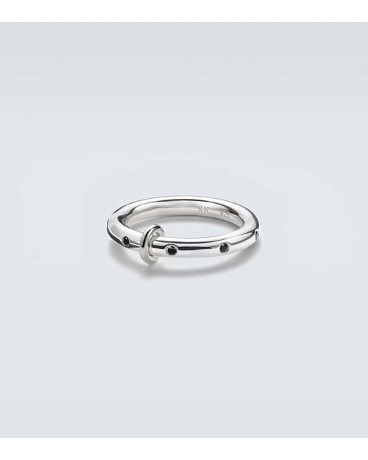 Spinelli Kilcollin Ring Ovio Aus Sterlingsilber Mit Diamanten in White für Herren