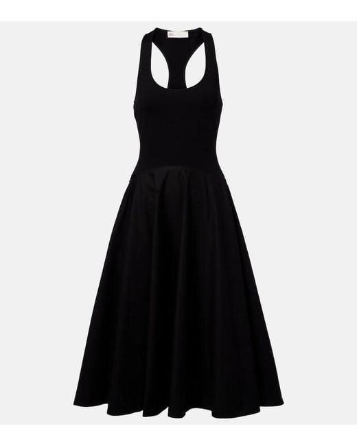 Tory Burch Black Racerback Midi Dress