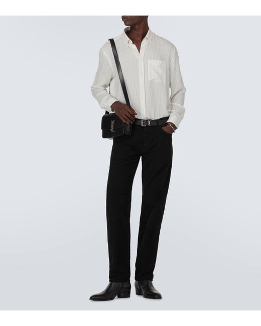 Saint Laurent Black Low-rise Slim Jeans for men