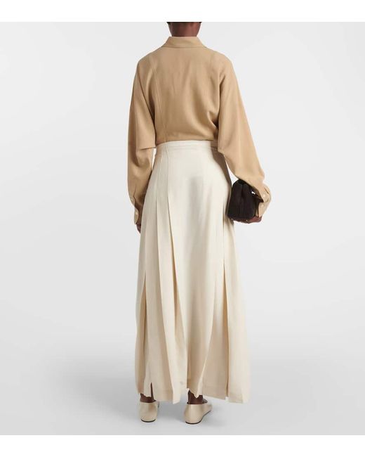 Totême  Natural Maxirock Aus Crepe