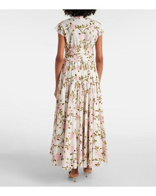 Giambattista Valli Metallic Floral Cotton Gown