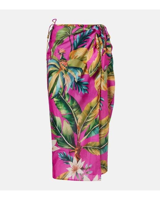 Farm Rio Pink Pareo Tropicalia Aus Baumwolle