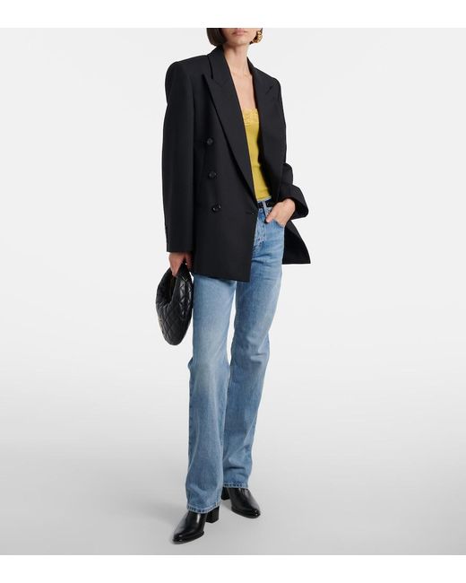 Saint Laurent Black Jill 60 Leather Ankle Boots