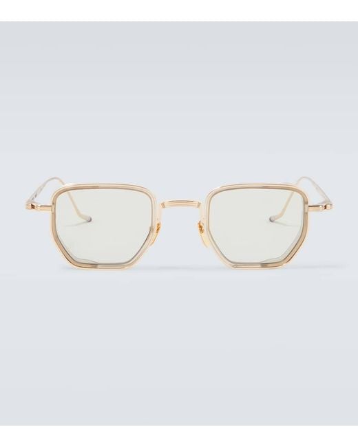 Jacques Marie Mage Metallic Atkins Square Sunglasses for men