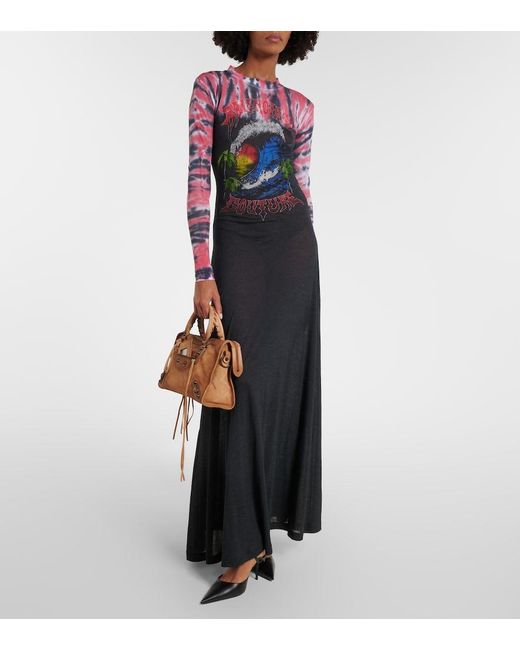 Balenciaga Brown Le City Small Suede Top-Handle Bag