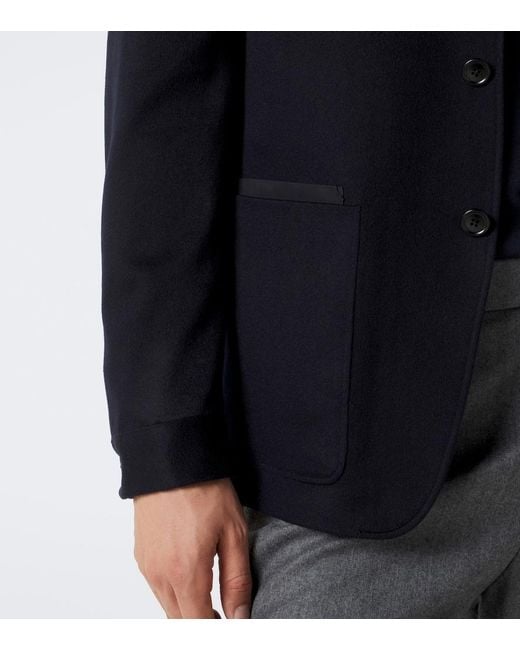 Zegna Blue Il Conte Cashmere Jacket for men