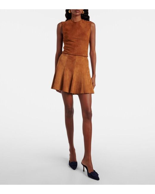 Stouls Brown Miuccia Suede Top