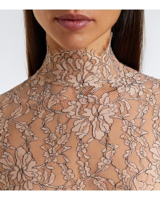 Valentino White Lace Bodysuit