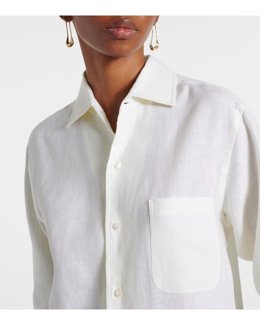 Camicia Andre di Loro Piana in White