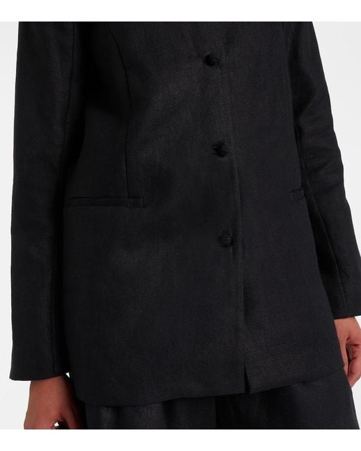 Posse Black Rio Linen Jacket