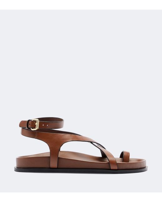 A.Emery Brown Jalen Slim Leather Sandals