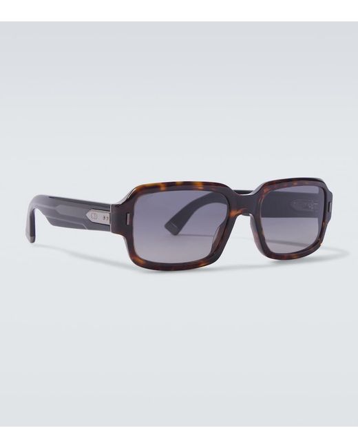 Dior Brown Diortailoring S2I Rectangular Sunglasses for men