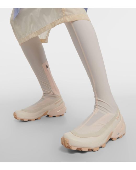 MM6 by Maison Martin Margiela White X Salomon Over-the-knee Boots