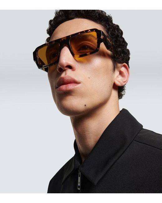 Prada Eckige Sonnenbrille Symbole in Brown für Herren