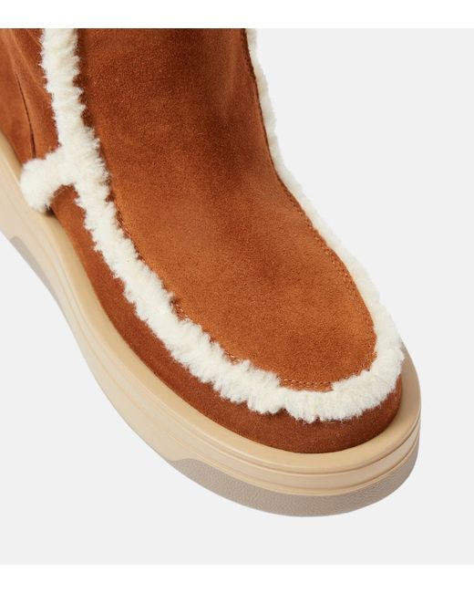 Stivaletti Astana Con Shearling di Bogner in Brown
