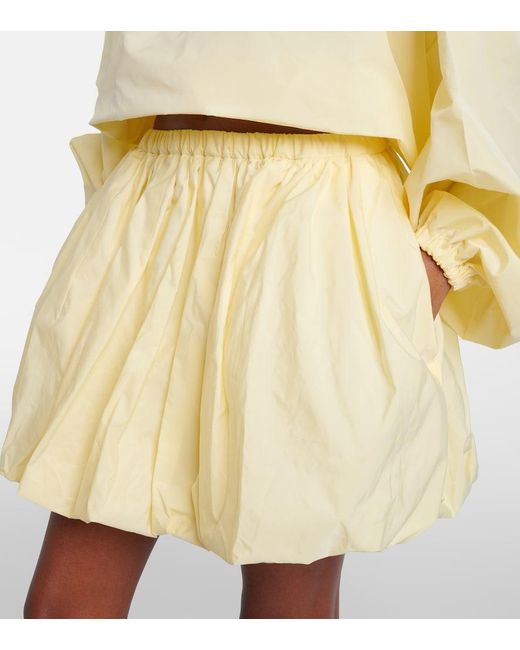 Patou Natural Gathered Miniskirt
