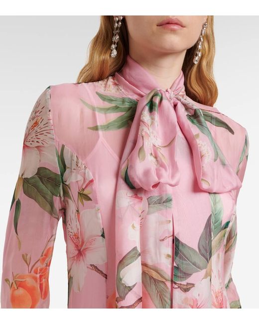 LEO LIN Pink Maxikleid Lilith Aus Chiffon