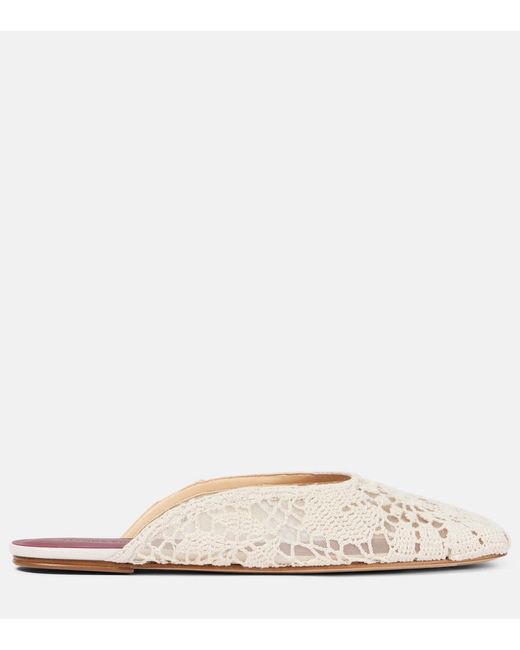 Magda Butrym Natural Crochet Mules