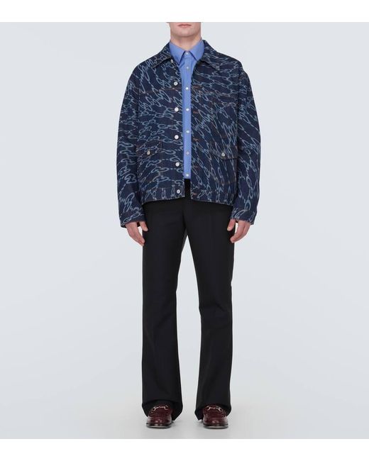Gucci Hemd aus Baumwollpopeline in Blue für Herren