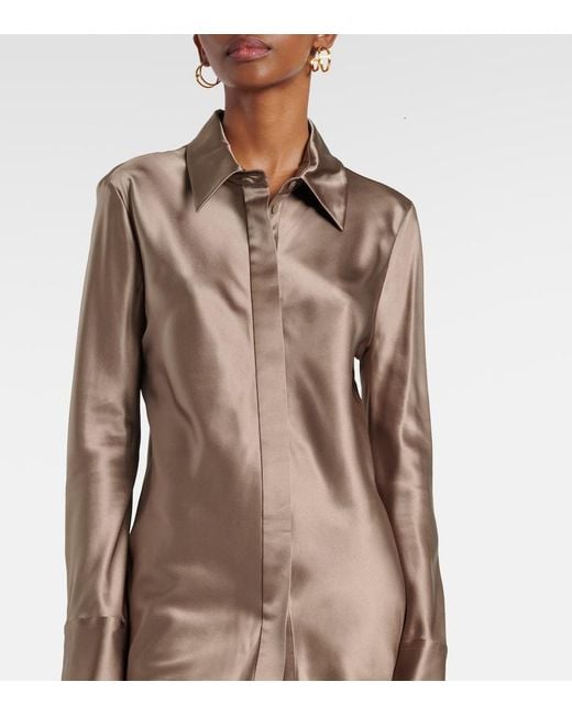 Joseph Brown Brunel Silk Satin Blouse