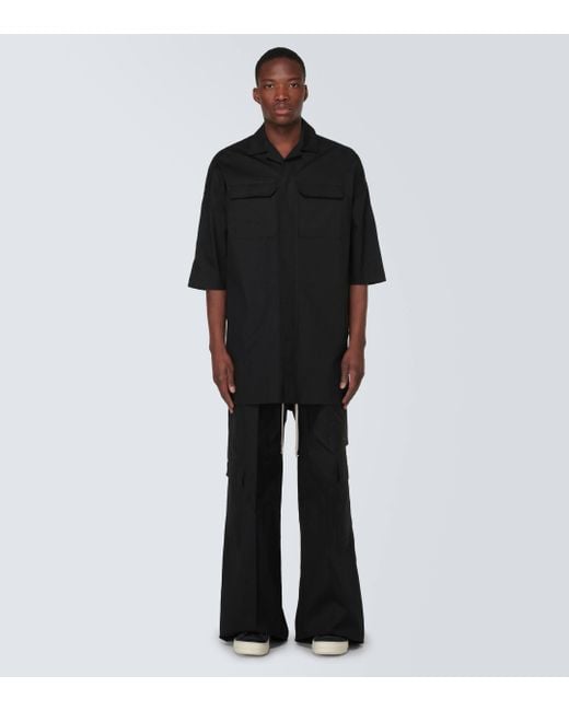 Pantalon ample Bela en coton melange Rick Owens pour homme en coloris Black