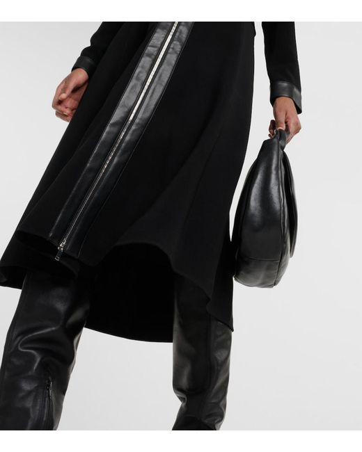 Proenza Schouler Black Joanne Crepe Midi Dress