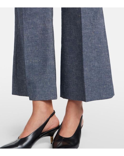 Altuzarra Blue Fossett Bootcut Pants
