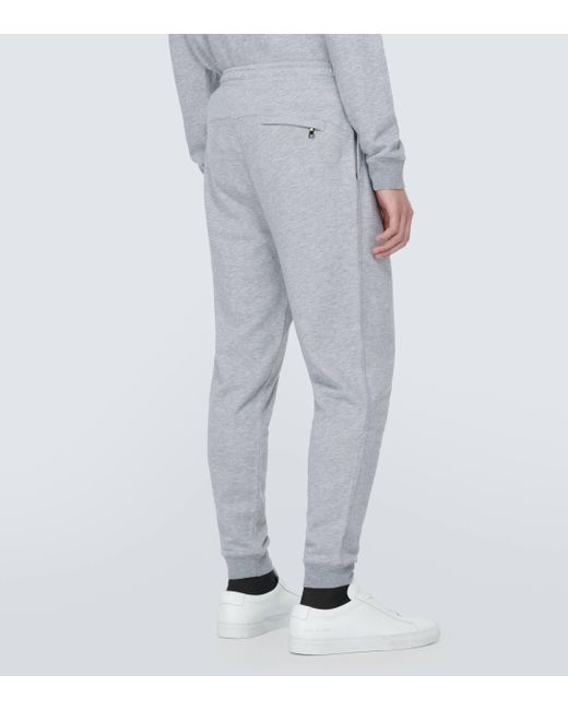 Derek Rose Quinn Cotton-blend Jersey Sweatpants in Grey for Men