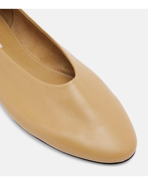 Totême  Natural Leather Ballet Flats