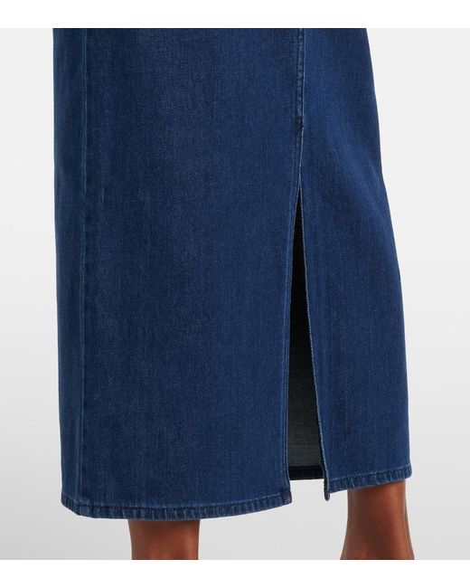 TOVE Blue Sera Denim Midi Skirt