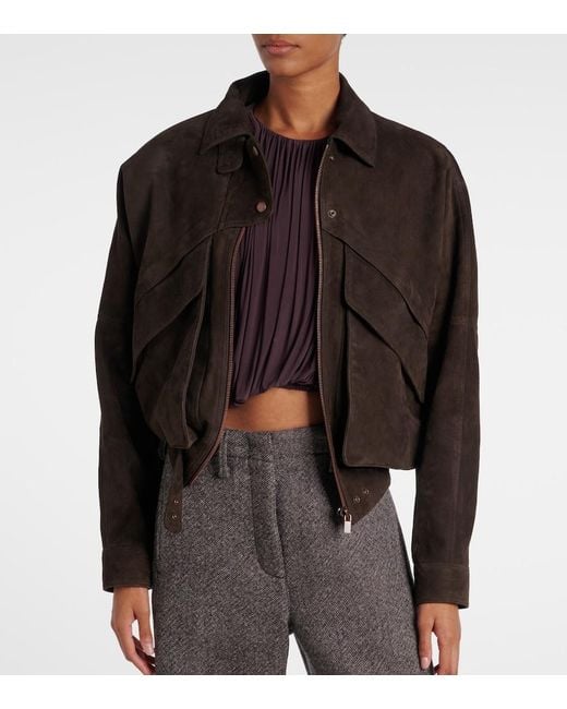 Magda Butrym Black Suede Jacket