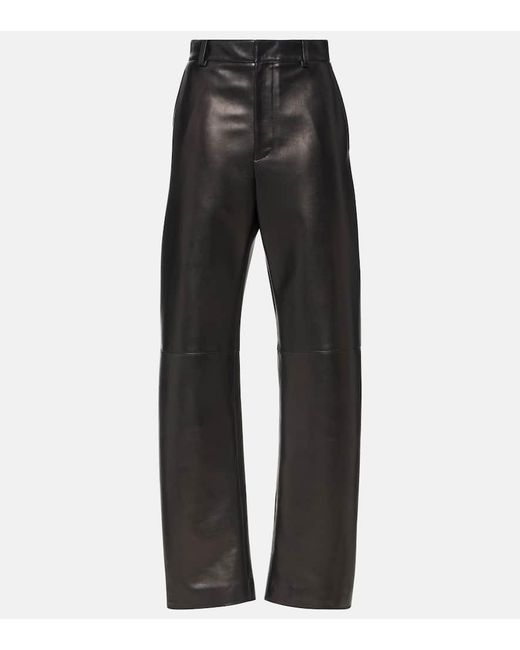 Pantaloni A Gamba Larga di Bottega Veneta in Gray