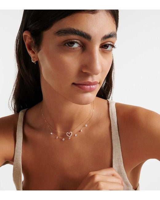 PERSÉE White Danae 18Kt Necklace With Diamonds