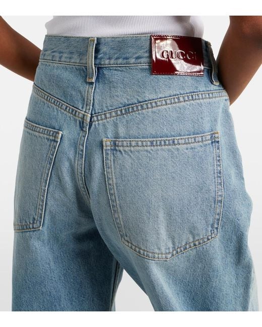 Gucci Blue Faded Boyfriend Jeans