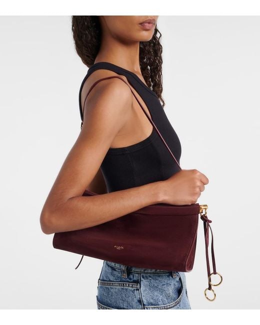 Borsa A Spalla Le Click Medium di Alaïa in Purple