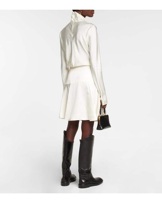 Jil Sander White Minirock