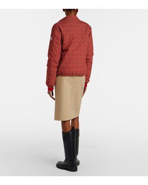Moncler Natural Belted Cotton Pencil Skirt