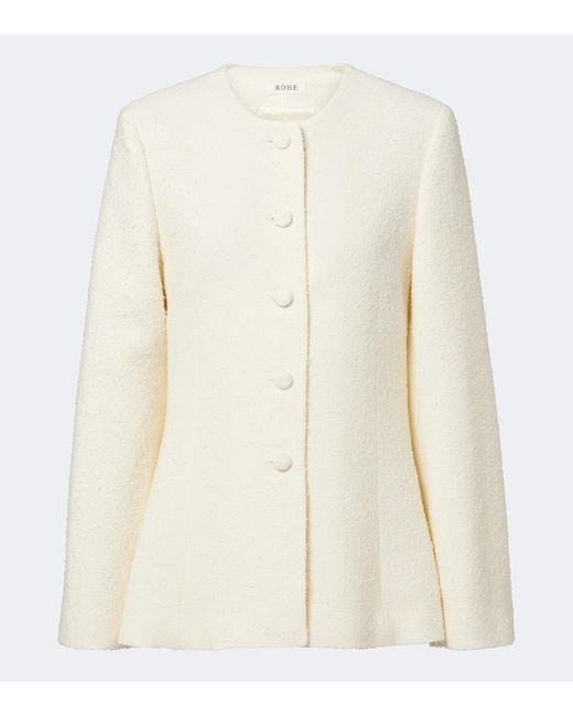 Rohe Natural Wool-Blend Boucle Jacket