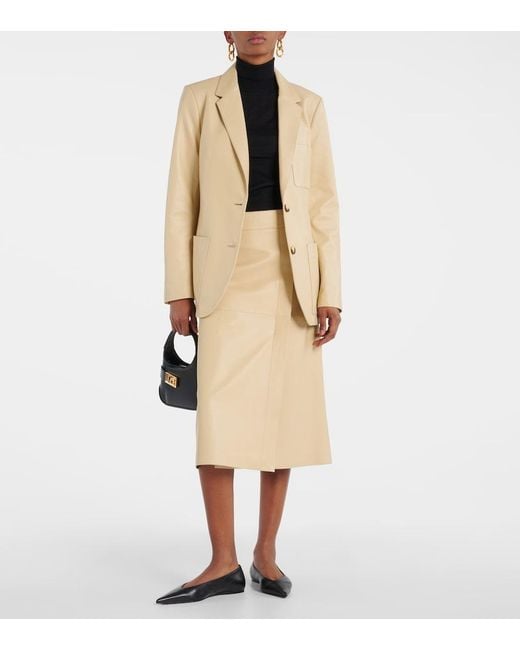 Joseph Natural Jacques Leather Blazer