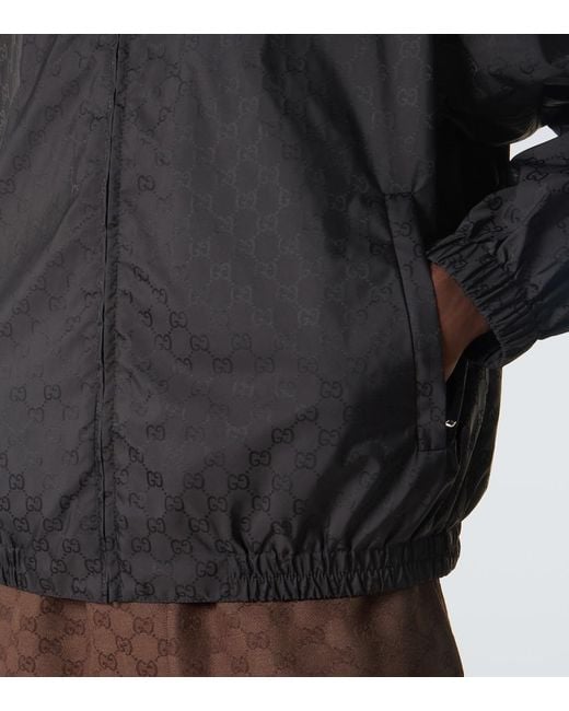 Gucci Black Gg Jacquard Jacket for men