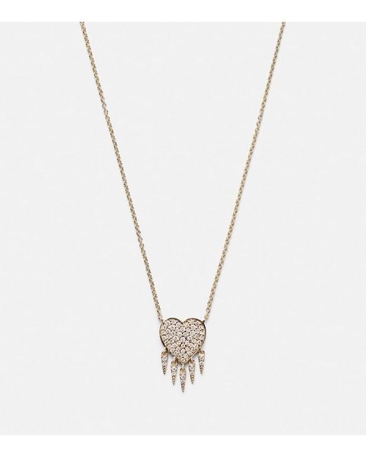 Sydney Evan White 14kt Gold Necklace With Diamonds