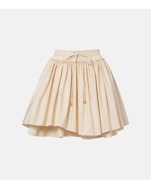 Loewe Natural Paula's Ibiza Cotton Poplin Miniskirt