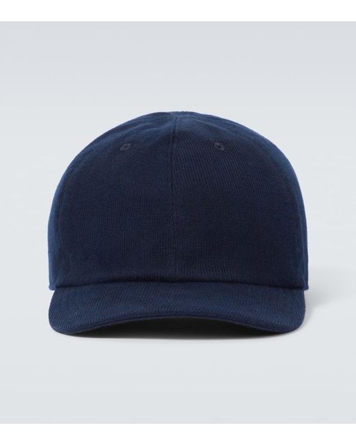 Kiton Baseballcap aus Baumwoll-Cord in Blue für Herren