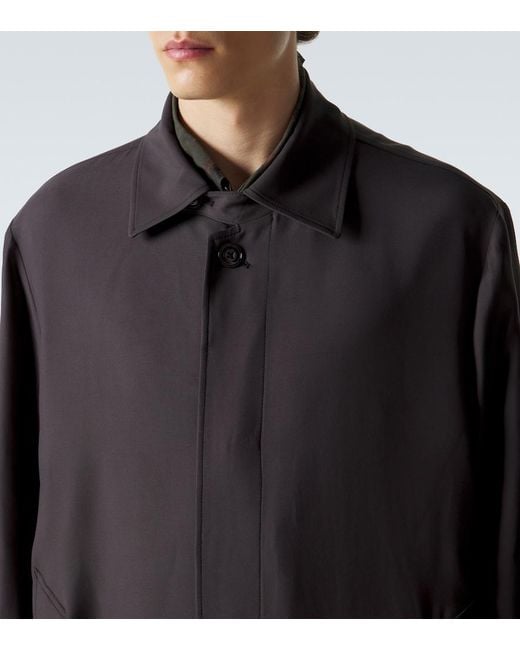 Our Legacy Purple Oversized Coat for men